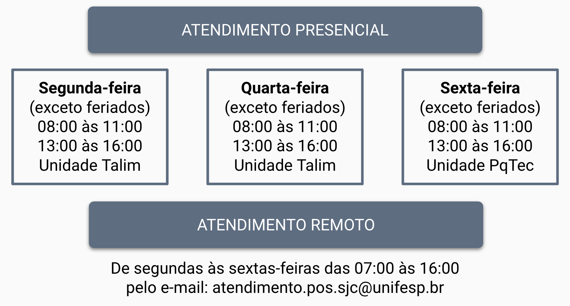 Atendimento presencial e remoto na secretaria